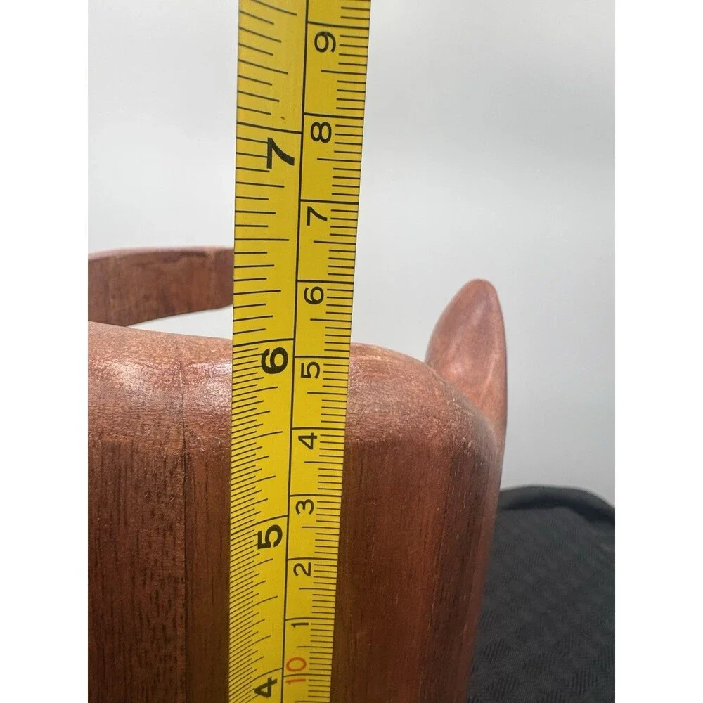 Mango Wood Hard Shaped Wine Bottle Holder